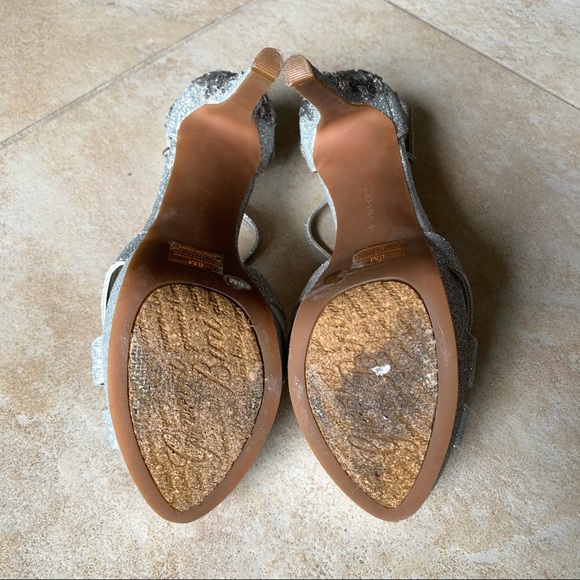 Gianni Bini Silver Sparkle Heels - Picture 4 of 4